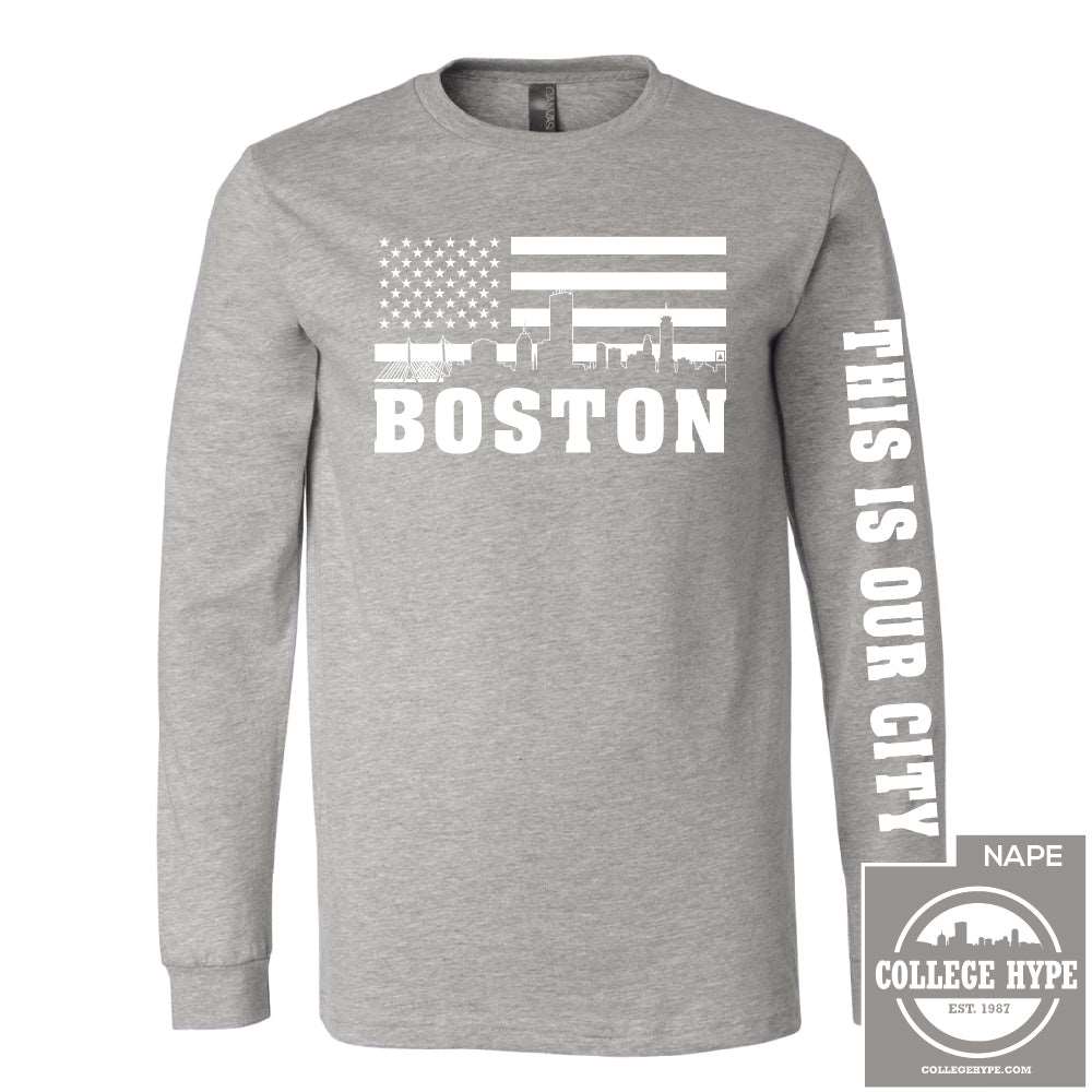 Boston Skyline Long Sleeve Tee